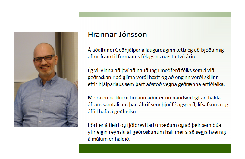 Hrannar Jónsson framboð